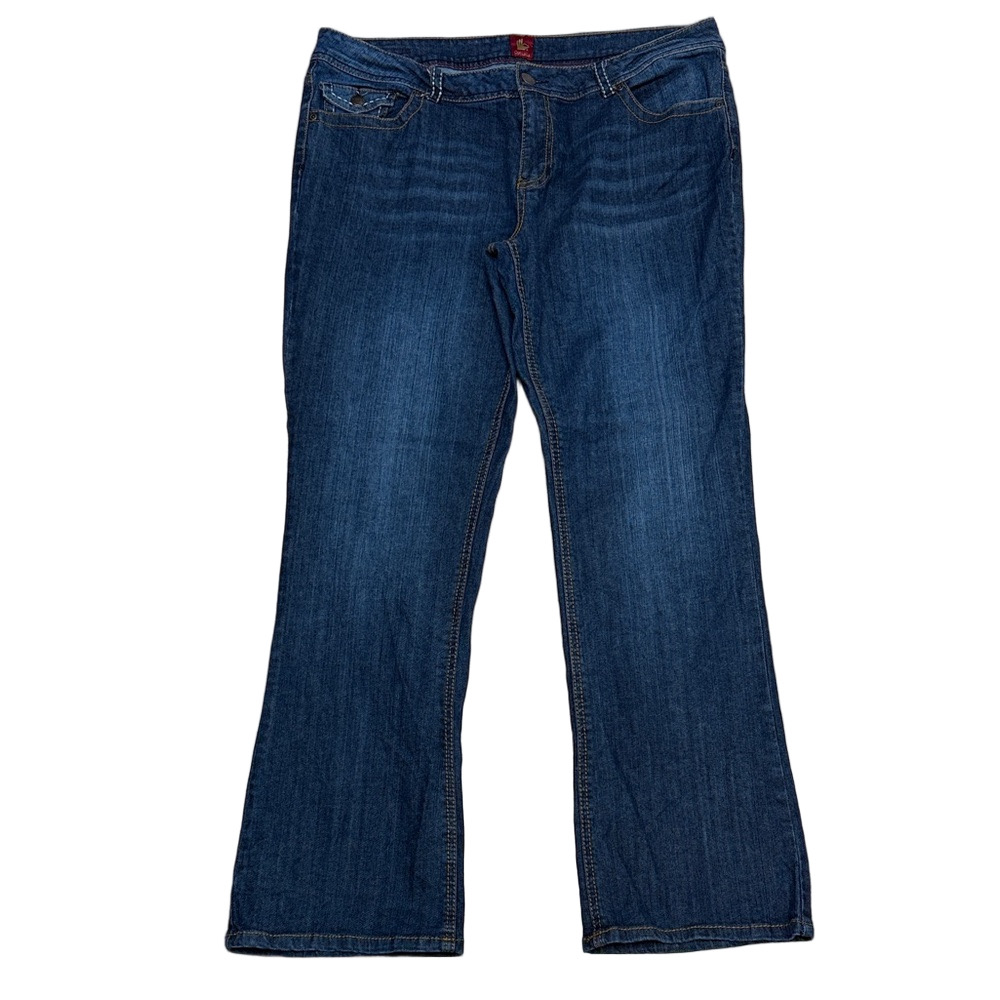 Sasson Jeans Blue Boot Cut Classic Denim. Cotton Spandex Stretch